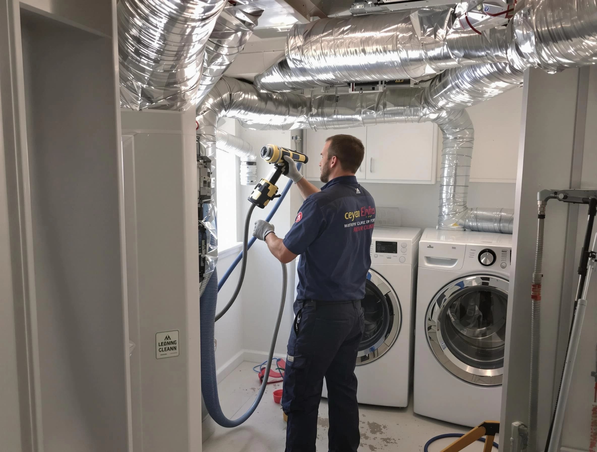 Cranberry Dryer Vent Cleaning specialist using advanced equipment for thorough duct cleaning in Cranberry