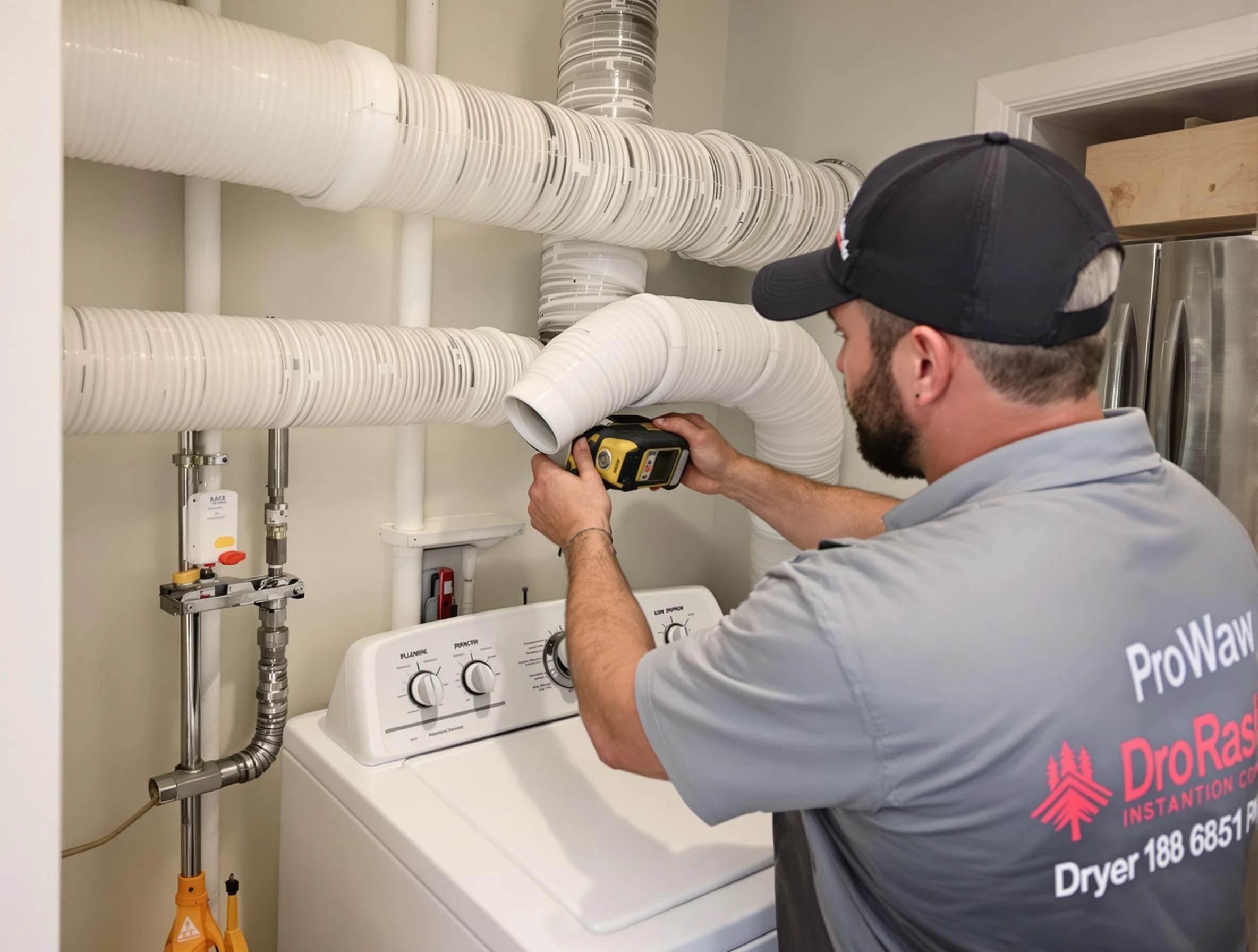 Professional dryer vent hose installation by Cranberry Dryer Vent Cleaning in Cranberry